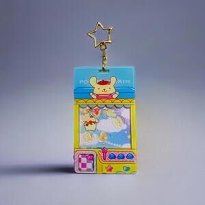 Pompompurin Gamer Claw Machine Kawaii Shaker Keychain Bag Charm NIP
